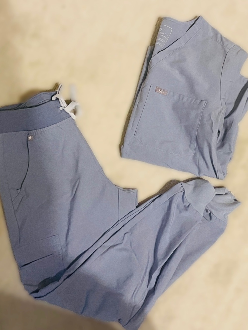 Figs Women's Scrub Set in Light Blue
